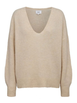 Pullover V-Neck NuRiette (706004-0547) von N�mph in Gray Morn
