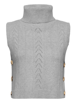 CRHoliday Knit Slipover (10614734-100827) von Cream in Light Grey Melange