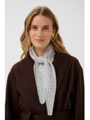 CRUllea Small Knit Scarf (10616065-100391) von Cream in Grey Melange