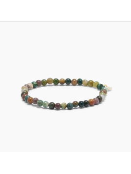Petite Indian Agate Stretch Armband (IND-KA-4MM) von Soi Copenhagen