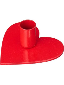 Kerzenst�nder (Herz) (90232-33) von Ib Laursen in Rot